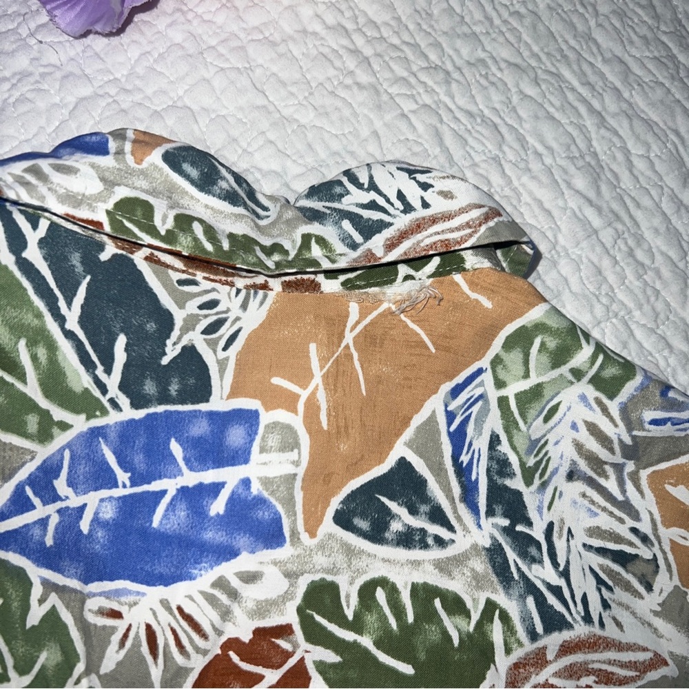M.E. Sport Men's Tropical Hawaiian Button Down Casual Shirt Top; Sz S - Picture 4 of 6